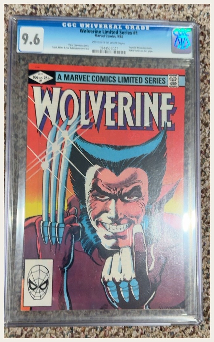 Wolverine Limited Series #1 CGC 9.6 actual item