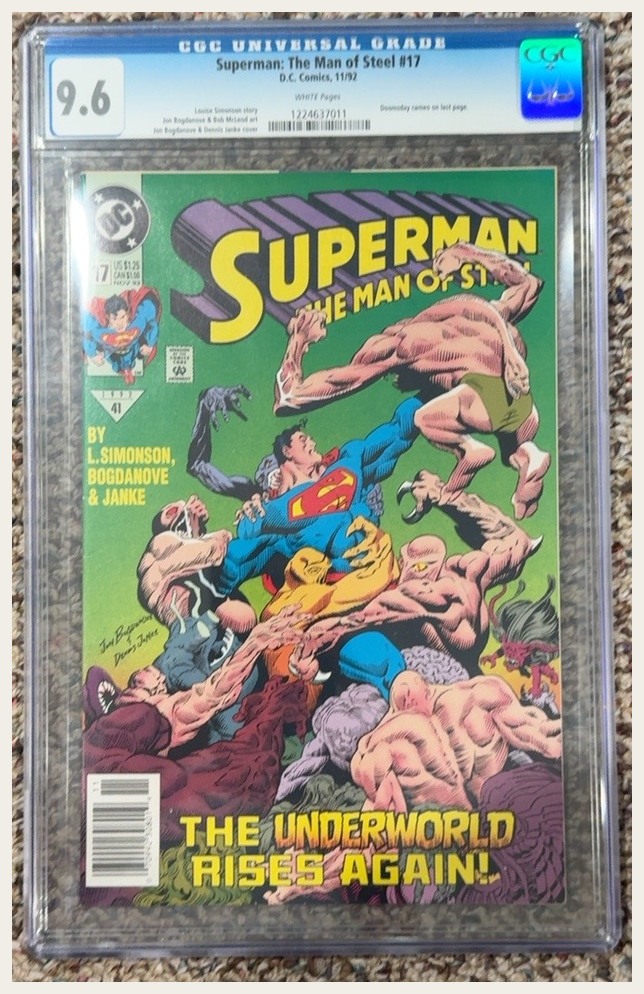 Superman The Man of Steel #17 CGC 9.6